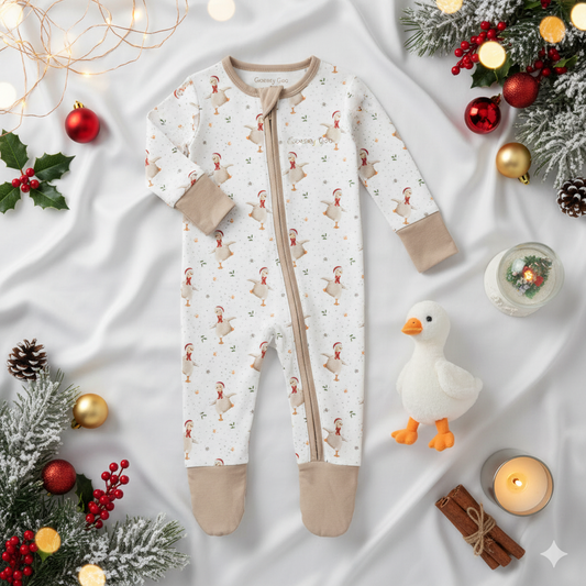Christmas Goose Hypoallergenic Sleepsuit