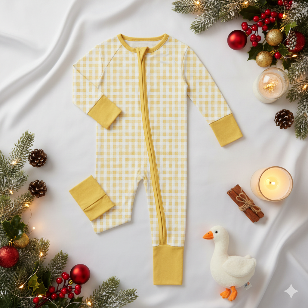 Yellow  Hypoallergenic Sleepsuit
