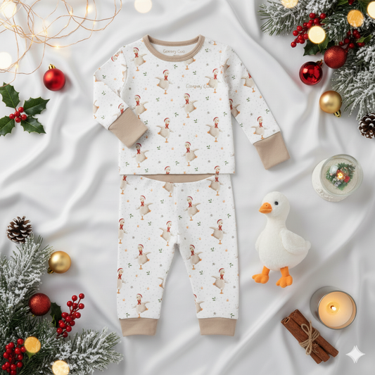 Christmas Goose Hypoallergenic Two Piece Set