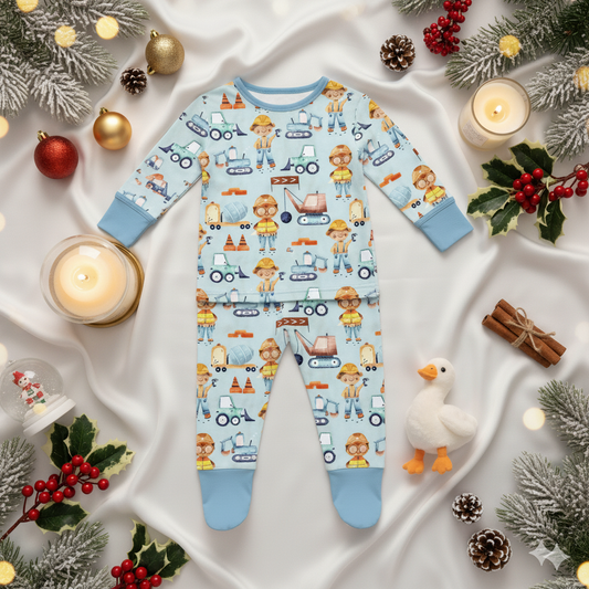 Blue Tradie Hypoallergenic Two Piece Set