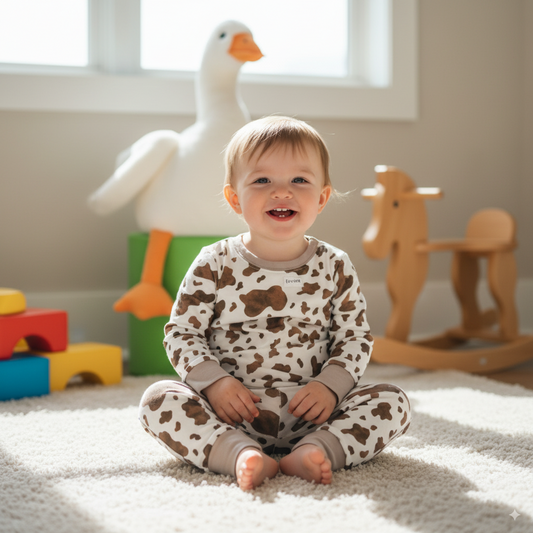 Crazy Cow - Hypo-Allergenic Bamboo 2 Piece Pyjama Set