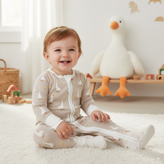 Goose & Gosling - Hypo-Allergenic Bamboo Romper
