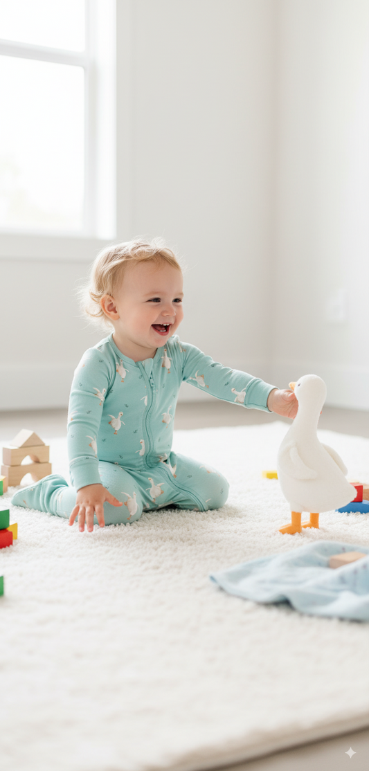 Playful Goose - Hypo-Allergenic Bamboo Romper