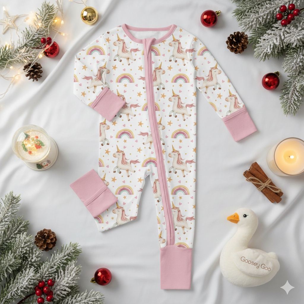 Unicorn Sparkle Hypoallergenic Sleepsuit