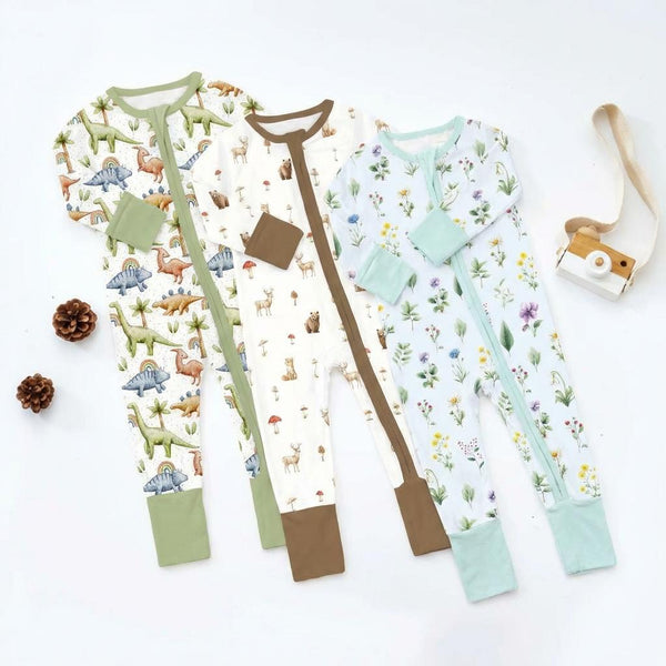 Cozy Bamboo Footed Baby Romper