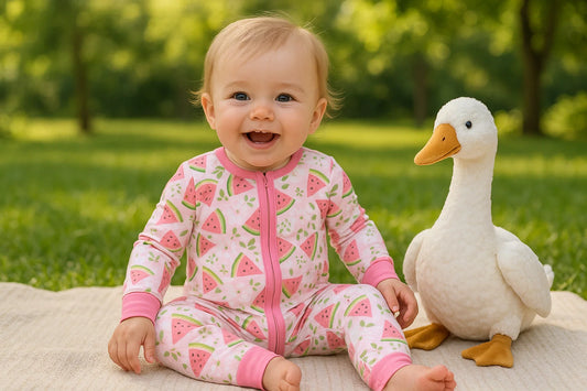 Pink Melon - Hypo-Allergenic Bamboo Romper